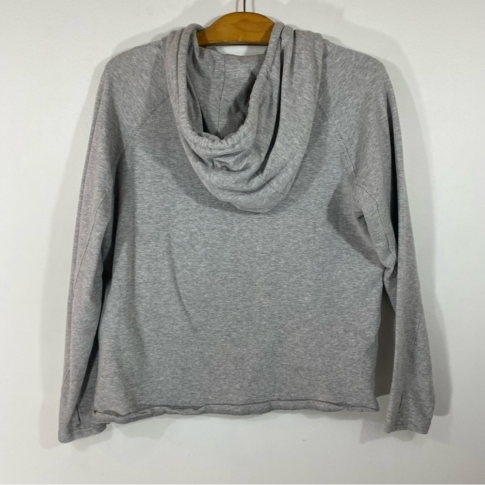Zyia Active Grey Quilted Boxy Hoodie - Picture 4 of 5